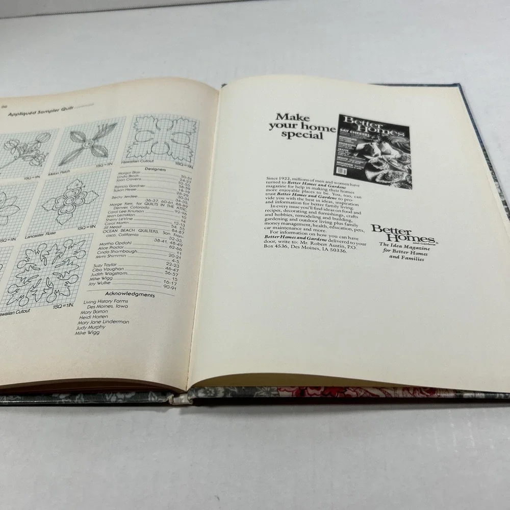 Vintage Better Homes and Gardens‎ Quilt Appliqué 1978 Hardcover used